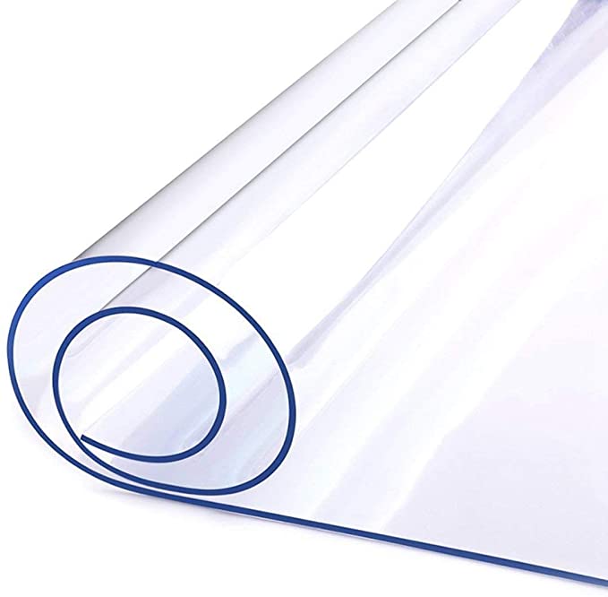 LovePads 1.5mm Thick 30 x 56 Inches Clear Table Cover Protector, Desk Cover Plastic Table Protector Clear Table Pad Tablecloth Protector, Clear Desk Pad Mat for Coffee Table, Writing Desk