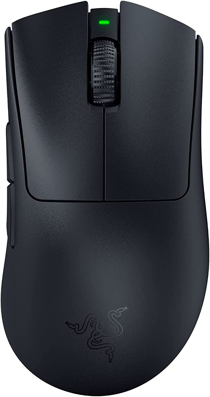 Razer DeathAdder V3 Pro Wireless Gaming Mouse: 63g Ultra Lightweight - Focus Pro 30K Optical Sensor - Fast Optical Switches Gen-3 - HyperSpeed Wireless - 5 Programmable Buttons - 90 Hr Battery - Black