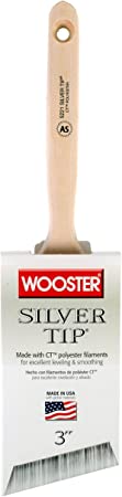 Wooster Brush 5221-3 Silver Tip Angle Sash Paintbrush, 3-Inch, 3 Inch