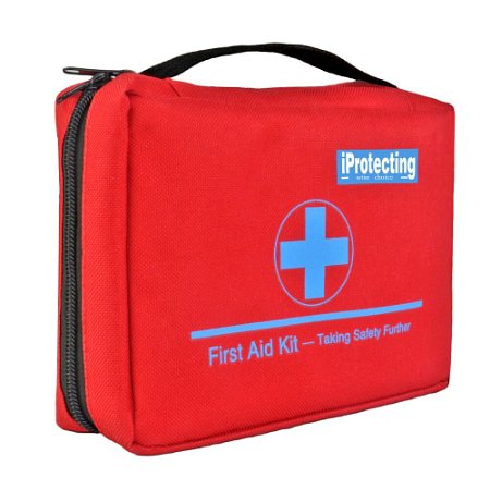 First Aid Kit 102 pcs - Emergency Survival Bag, Professional Design for Car, Home, Camping, Hunting, Travel , Outdoors or Sports, Small & Compact