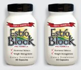 Estroblock PRO FORMULA Triple Strength 2-Pack Natural Anti-Estrogen Aromatase Inhibitor Estrogen Blocker  60 Capsules