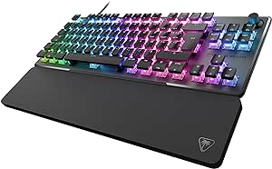 Turtle Beach Vulcan II TKL Pro - Clavier Gaming RGB mécanique magnétique, Commutateurs analogiques à Effet Hall, Design sans pavé numérique