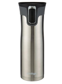 Contigo AUTOSEAL West Loop Stainless Steel Travel Mug with Easy-Clean Lid 20-Ounce Stainless Steel