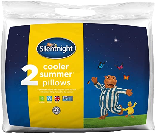 Silentnight Cooler Summer Pillow, Pack of 2