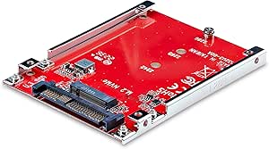 StarTech.com M.2 to U.3 Adapter for M.2 NVMe SSDs, PCIe M.2 Drive to 2.5inch U.3 (SFF-TA-1001) Host Adapter/Converter, TAA Compliant (1M25-U3-M2-ADAPTER)