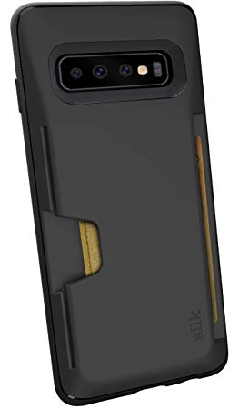 Silk Galaxy S10 Wallet Case - Wallet Slayer Vol. 1 [Protective Grip Credit Card Holder Cover for Samsung] - Black Tie Affair