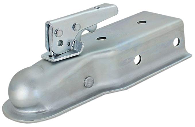 Quick Products QP-HS3025Z Trailer Coupler (Zinc Trigger-Style - 2" Ball, 3" Channel - 3,500 lbs.)