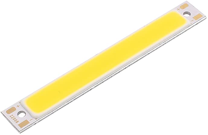 uxcell COB LED Chip DC 3-4V 3W 60mmx8mm Strip Light Super Bright Lamp Pure White for Floodlight