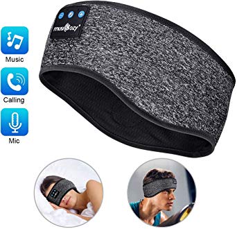 Music Headband Headsets, Sleep Headphones Wireless with Ultra-Thin HD Stereo Speakers Perfect for Sleeping, Meditation, 2020 New