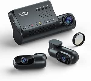 VIOFO 3 Canali Telecamera per Auto 2K, Dash Cam 3 Camere 310° Ampia Visione, Sony Starvis Sensor, WiFi & GPS & Visione Notturna & WDR & CPL Filtro & Avanzato Modo di Parcheggio & Istruzioni Vocali