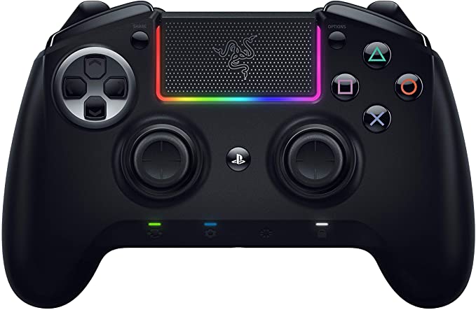 Razer Raiju Ultimate 2019, Wireless and Wired Gaming Controller with Mecha Tactile Action Buttons, Interchangeable Parts, Quick Control Panel and RGB Chroma Lighting