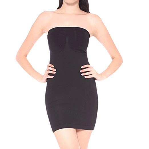 Shymay Women's Full Body Slip Shaper Seamless Slimming Tube Shapewear Dress