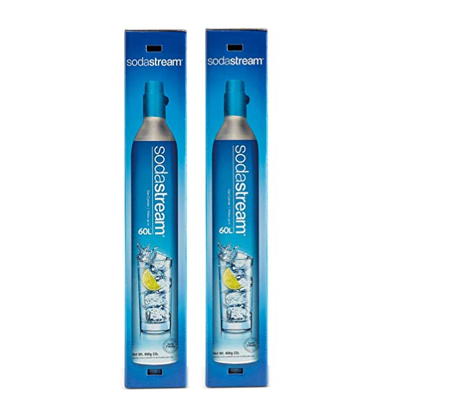 Sodastream 60L Co2 Carbonator, 14.5oz, Set of 2 - Updated Packaging