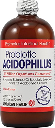 Acidophilus Culture Plain American Health Products 16 oz Liquid