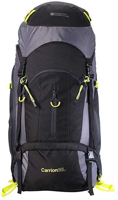 Mountain Warehouse Carrion 65L Backpack - Raincover, Lightweight