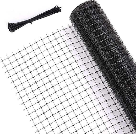 Ohuhu 6.8 X 65 FT Bird Netting, 2M x 20M Heavy-Duty Anti-Bird Reusable Garden Net Netting for Fruit Tree Vegetables Protective Bird net Garden Fence for Patio Gardens & Landscapes Vineyard Protection, Bonus 50 Cable Ties