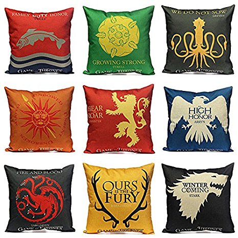 C&C Products Thrones Games Pillow Case Throw Car Sofa Seat Cushion Cover
