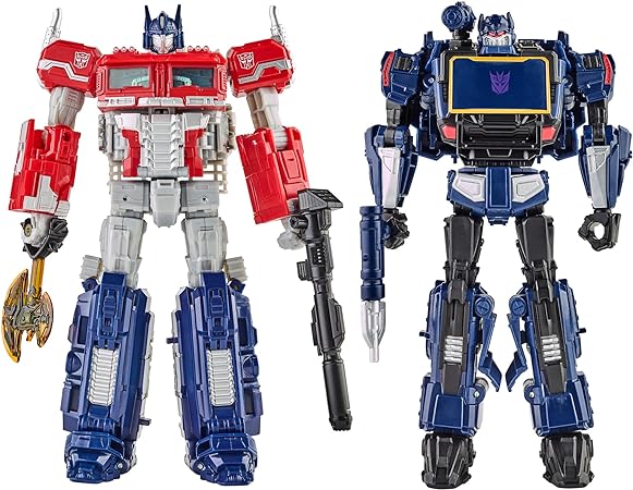 TRANSFORMERS: Reactivate Video Game-Inspired Optimus Prime and Soundwave 2-Pack, 6.5-inch Converting Action Figures, 8  Years