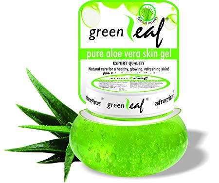 Green Leaf Pure Aloe Vera Skin Gel, Green, 120g