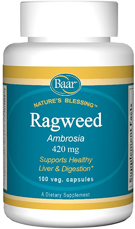 Baar Ragweed Capsules, 420 mg, 100 Vegetarian Capsules