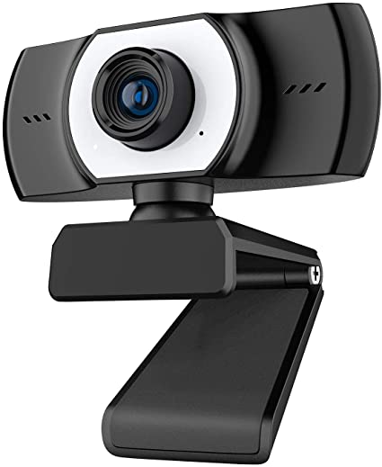 ieGeek 1080P FHD Webcam with Microphone, Web Cam USB Camera, Pro Streaming Computer Camera w/Mic for PC Desktop Laptop, 90° Wide Angle Lens & Rotatable Base for Video Calling, Recording, Conferencing