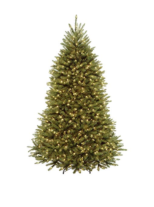 National Tree 7.5 Foot Dunhill Fir Tree with Power Connect Dual Color LED Lights (DUH3-D30-75)