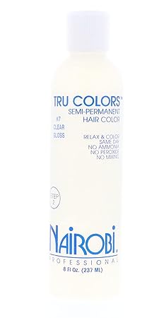Nairobi Tru Semi-Permanent Hair Color, Clear Gloss, 8 Ounce