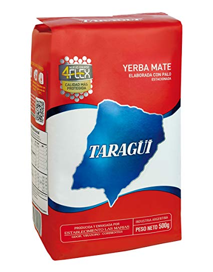 Taragui Roja Loose Leaf Yerba Mate with Stems 500g