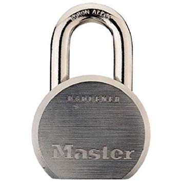 Master Lock 930DPF High Security Keyed Different Padlock with 2-1/2-Inch Solid Steel Body, 1-1/8-Inch Shackle