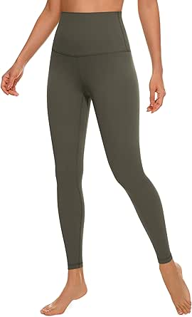 CRZ YOGA Super High Waisted Butterluxe Workout Leggings 25''/ 28'' - Over Belly Buttery Soft Full Length Yoga Pants for Women