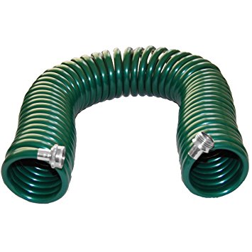 Plastair SpringHose PUWE650B94H-AMZ Light EVA Lead Free Drinking Water Safe Recoil Garden Hose, Green, 3/8-Inch by 50-Foot