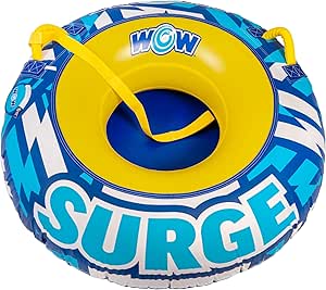 WOW Sports Surge Snow Tube, Inflatable Snow Tubes for Sledding Heavy Duty, Snow Tubes for Kids & Adults, Inflatable Snow Tube