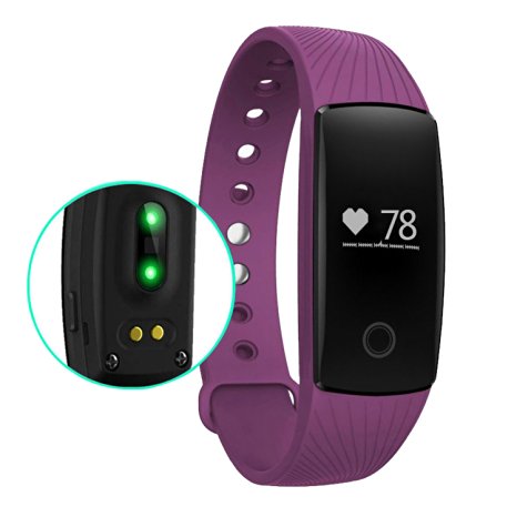 Heart Rate Monitor Activity Trackers,Amytech Bluetooth 4.0 Step Pedometer Calorie Counter Distance Track Sleep Monitor Call and Alarm Remind Anti-lost Activity Trackers for Android IOS Smartphone