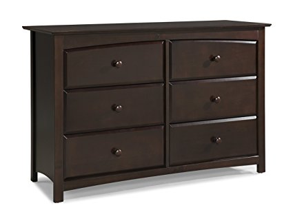 Stork Craft Kenton 6 Drawer Universal Dresser, Espresso