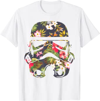 Star Wars Tropical Stormtrooper Floral Print T-Shirt C1