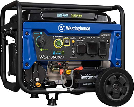 Westinghouse WGen3600DF Dual Fuel Portable Generator