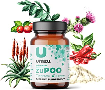 UMZU: zuPoo 15-Day Supply - Relief from Temporary Bloating - Natural Gentle Laxative Properties - Can Flush Toxins - Support Weight Management - USA Made