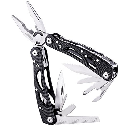 Multitool Pilers, Goodes 22 in 1 MultiPurpose Folding Knife Plier Screwdriver Tool Set for Home Travel Camping Hiking Survival with Pocket (Black)