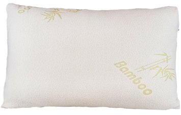 Relax Home Life - Bamboo Pillow With Shredded Memory Foam and Stay Cool Removable Cover Queen