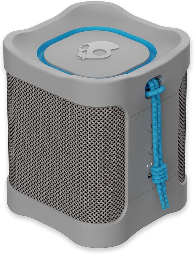 Skullcandy Terrain Mini Wireless Bluetooth Speaker - IPX7 Waterproof Portable Speaker with Dual Custom Passive Radiators, 14 Hour Battery, Nylon Wrist Wrap, & True Wireless Stereo