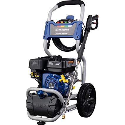 Westinghouse WPX3100 Gas Powered Pressure Washer with Soap Injection - 3100 PSI 2.5 GPM - One Gallon Reservoir - 30’ SUPR-flex Hose - 5 Quick-Change Nozzles