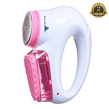 Fabric Shaver Electric Portable Household Utility Sweater Shaver Lint and Fuzz Remover Pink