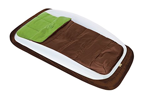 The Shrunks Outdoor Toddler Travel Bed Bundle Portable Inflatable Air Mattress Bed for Toddlers – includes Mattress, Sleeping Bag, Bed Protector & Carry Bag, Toddler Size 57’’ x 25’’ x  9’’