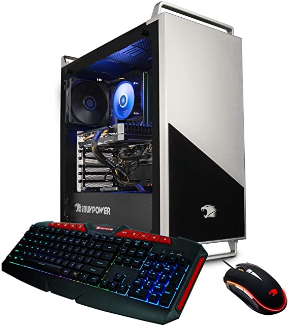 iBUYPOWER Pro Gaming PC Computer Desktop 136A (AMD Ryzen 5 3600 3.6GHz, NVIDIA RTX 2060 6GB, 16GB DDR4 RAM, 240GB SSD, 1TB HDD, WiFi Ready, Windows 10 Home)