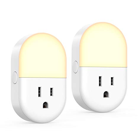 [Smart Led light & Smart Plug] iClever 2.4GHz Wi-Fi Smart Plug with Led Light, Compatitible with Alexa,Google Assistant and IFTTT, No Hub Required