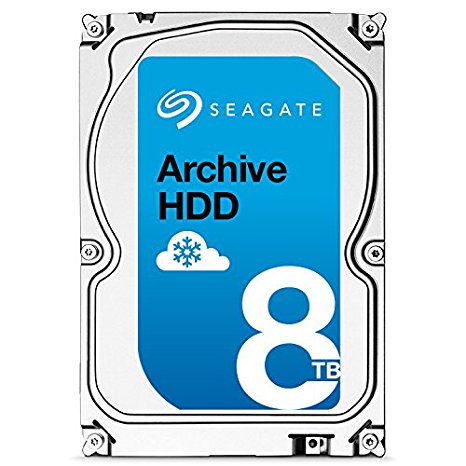 Seagate Archive HDD v2 8TB SATA 6Gb/s 128MB Cache Internal Bare Drive with SMR Technology 3.5" - ST8000AS0022