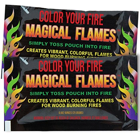 Magical Flames: Creates Vibrant, Colorful Flames for Wood Burning Fires! (10)