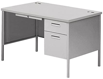 HON P3251RQQ Metro Classic Series 48 by 30 by 29-1/2-Inch Right Pedestal Desk, Light Gray