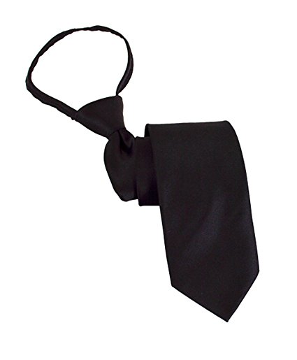Poly Satin Pre-tied Extra Long Zipper Tie