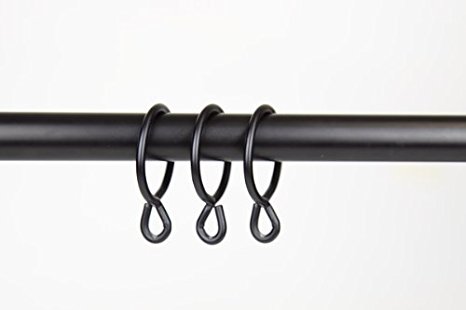 A&F Rod Decor - 10 CURTAIN EYELET RINGS 1-3/4 inch Black